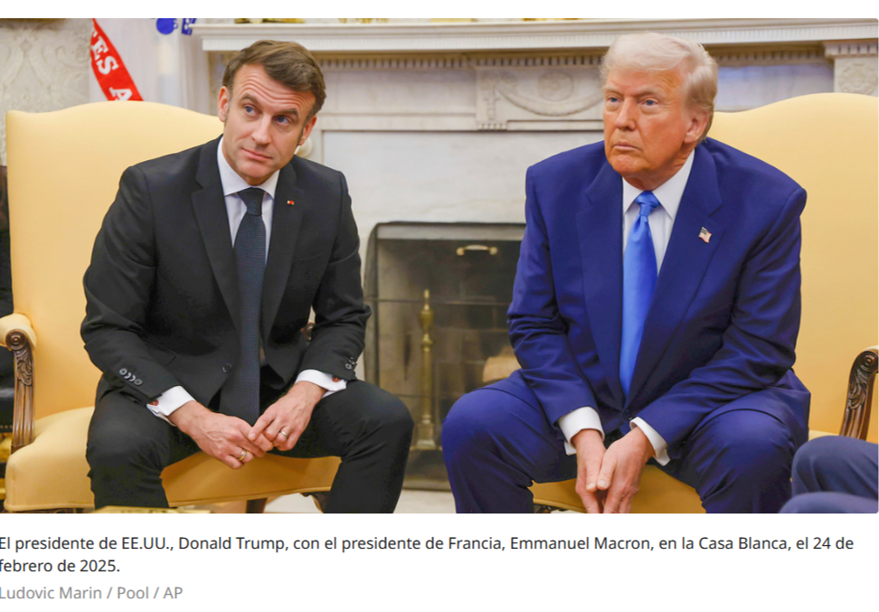 "Océano de distancia": Macron no logró cambiar la postura de Trump sobre Ucrania