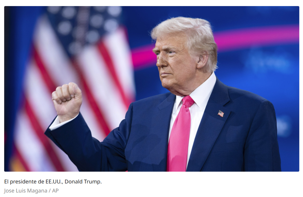 Trump sobre Ucrania: "Estamos pidiendo tierras raras y petróleo y todo lo que podamos conseguir"