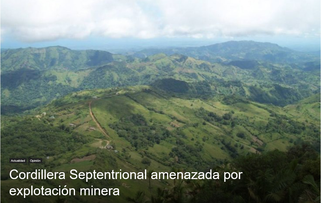 Energía y Minas niega pretenda explotar cordillera Septentrional