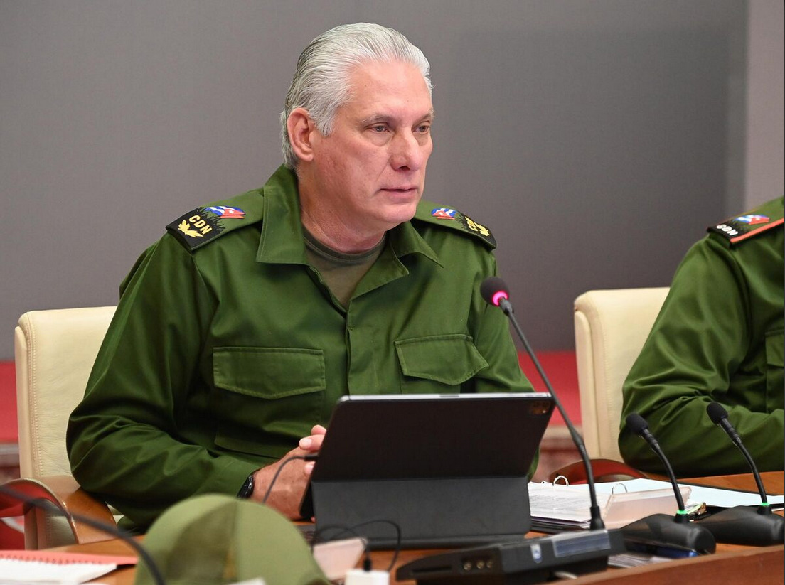 Díaz-Canel encabeza una jornada de preparación para la defensa de Cuba