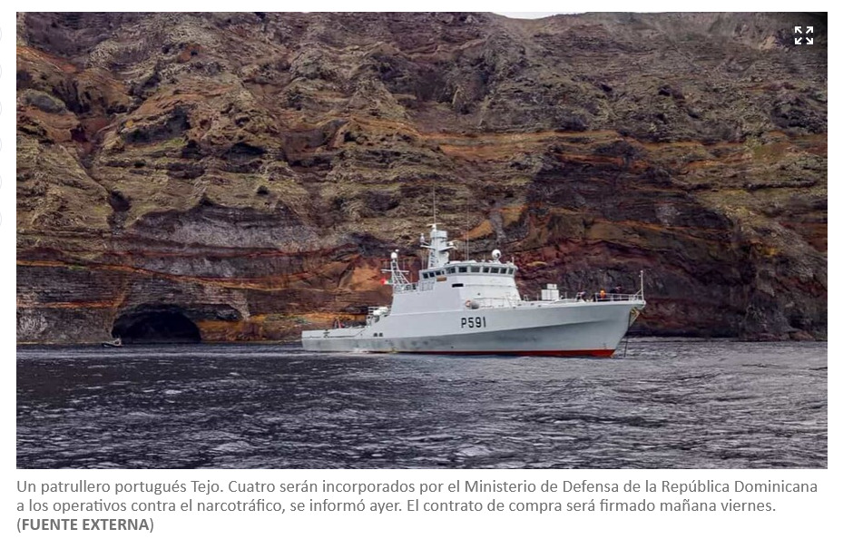 Sin dinero para muchos problemas importantes el Gobierno dominicano compra cuatro barcos de guerra por 24 millones de euros a Portugal