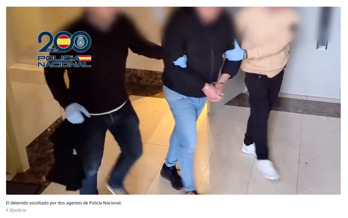 Detenido por retransmitir en tiempo real los abusos sexuales a su hija menor