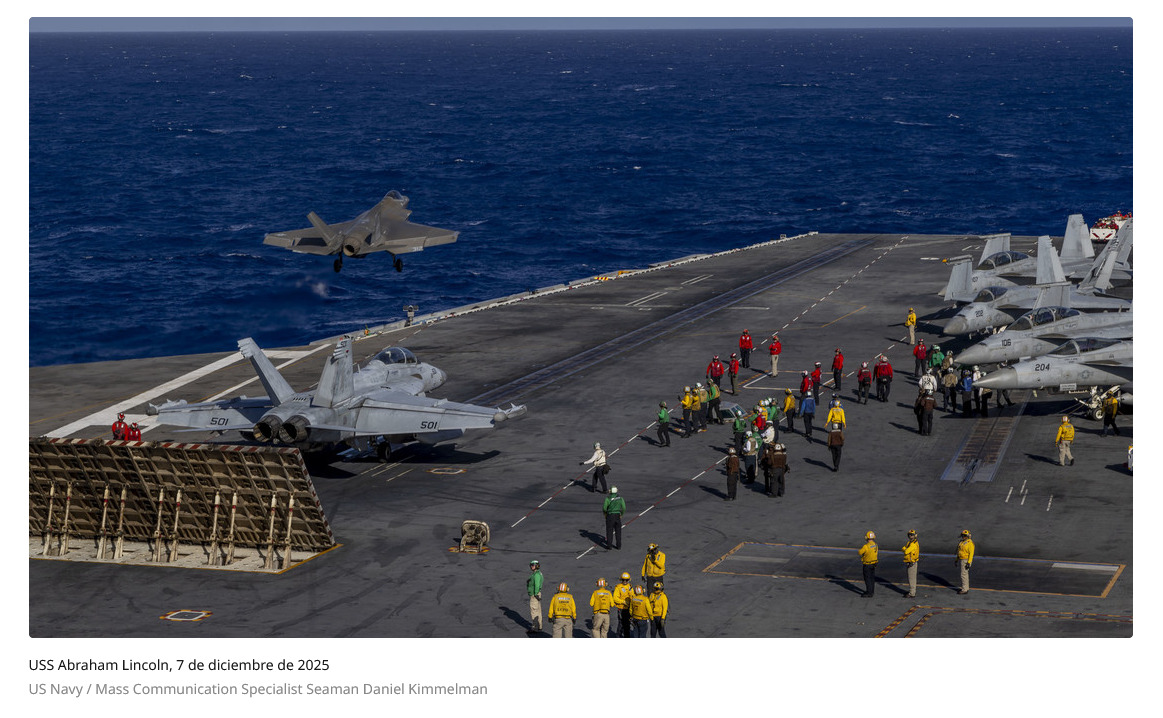 Esta sería la punta de lanza de un potencial ataque de EE.UU. contra Irán