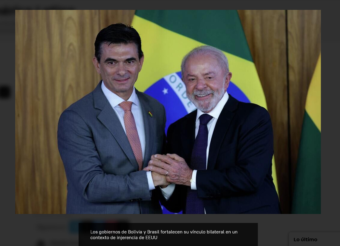 "La visita de Paz a Brasil marca un paso relevante en la reactivación de una relación estratégica", sentencia experto