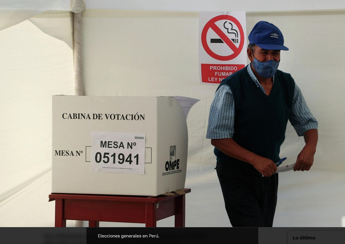 "Es nula la posibilidad de que exista un fraude" en comicios de Perú, afirma funcionario electoral