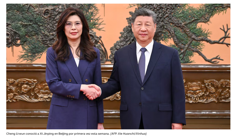 Momento histórico: Xi Jinping se reúne con la líder de la oposición taiwanesa en Pekín